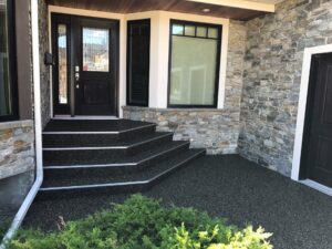 Repaired residential stairs in Calgary