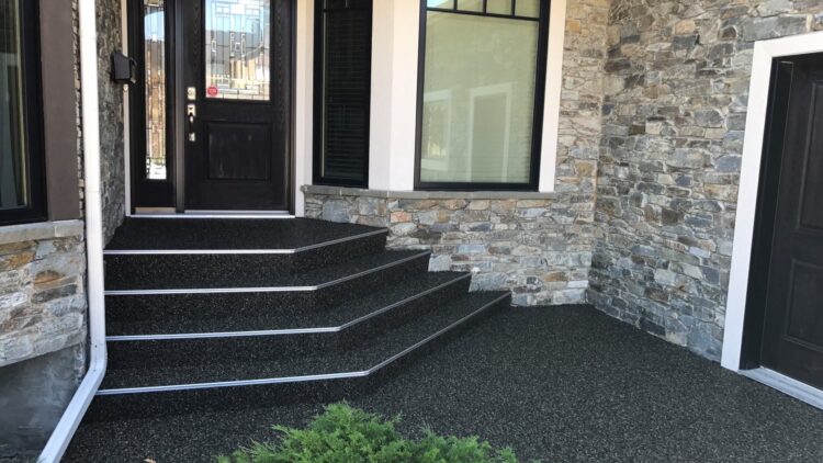 Repaired residential stairs in Calgary