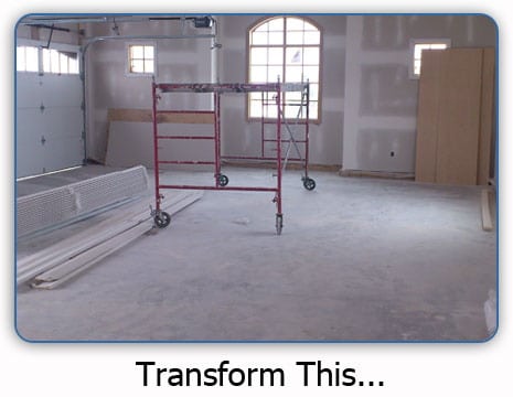 Concrete floor without polishing