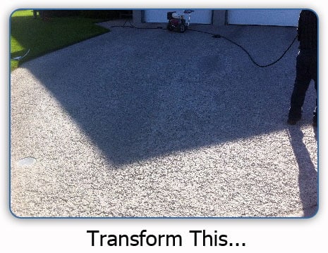 Broken and eroded concrete