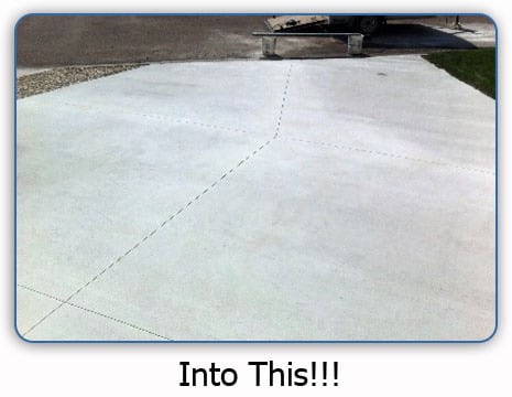 Driveway Concrete repair in Calgary