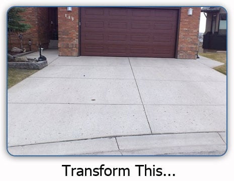 Before applying river rock resurfacing